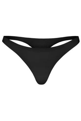 Intimates Tanga in maglia senza cuciture, nero