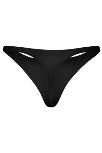 Intimates Tanga in maglia senza cuciture, nero