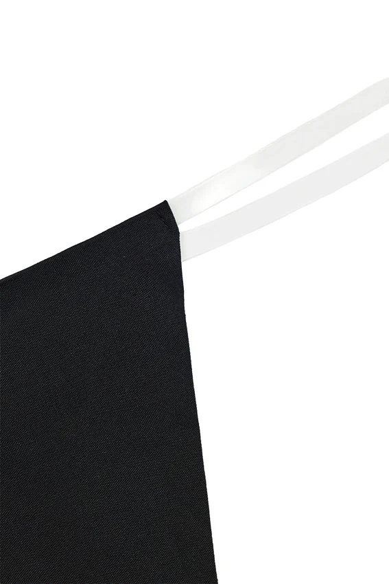Intimo Tanga in maglia senza cuciture con spallina trasparente in nero Intimo Tanga in maglia senza cuciture con spallina trasparente in nero
