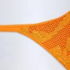 Jalama Slip Bikini con parti inferiori decorate con stampa tropicale arancione Jalama Slip Bikini con parti inferiori decorate con stampa tropicale arancione
