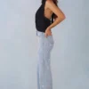 Jeans a vita media e gamba dritta Lorielle in denim chiaro Jeans a vita media e gamba dritta Lorielle in denim chiaro