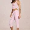 Jeans capri a vita media Anessa in rosa fiore Jeans capri a vita media Anessa in rosa fiore