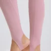 Leggings a cavallina con risvolto a vita media in color malva Leggings a cavallina con risvolto a vita media in color malva