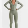 Leggings a gamba lunga Soft Active in verde bambù Leggings a gamba lunga Soft Active in verde bambù