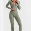 Leggings a gamba lunga Soft Active in verde bambù Leggings a gamba lunga Soft Active in verde bambù