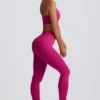 Leggings a vita alta Define Luxe in Berry