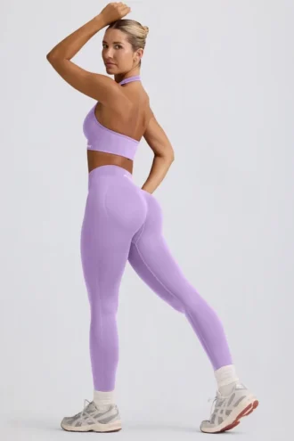 Leggings a vita alta Define Luxe in lilla