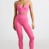 Leggings a vita alta Define Luxe in rosa shocking
