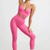 Leggings a vita alta Define Luxe in rosa shocking