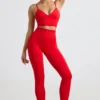 Leggings a vita alta Define Luxe in rosso Leggings a vita alta Define Luxe in rosso