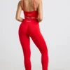Leggings a vita alta Define Luxe in rosso Leggings a vita alta Define Luxe in rosso