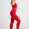 Leggings a vita alta Define Luxe in rosso Leggings a vita alta Define Luxe in rosso