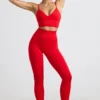 Leggings a vita alta Define Luxe in rosso Leggings a vita alta Define Luxe in rosso