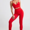 Leggings a vita alta Define Luxe in rosso Leggings a vita alta Define Luxe in rosso