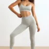 Leggings a vita alta FlexiRib in grigio