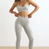 Leggings a vita alta FlexiRib in grigio