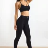 Leggings a vita alta FlexiRib in nero