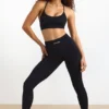 Leggings a vita alta FlexiRib in nero