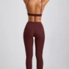 Leggings a vita alta in modal a coste Linnea Petite in color Espresso Leggings a vita alta in modal a coste Linnea Petite in color Espresso