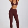 Leggings a vita alta in modal a coste Linnea Petite in color Espresso Leggings a vita alta in modal a coste Linnea Petite in color Espresso