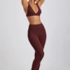 Leggings a vita alta in modal a coste Linnea Petite in color Espresso Leggings a vita alta in modal a coste Linnea Petite in color Espresso