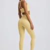 Leggings a vita alta senza cuciture Super Sculpt in giallo burro Leggings a vita alta senza cuciture Super Sculpt in giallo burro