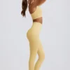Leggings a vita alta senza cuciture Super Sculpt in giallo burro Leggings a vita alta senza cuciture Super Sculpt in giallo burro