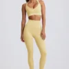 Leggings a vita alta senza cuciture Super Sculpt in giallo burro Leggings a vita alta senza cuciture Super Sculpt in giallo burro