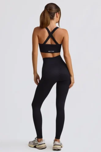 Leggings a vita alta senza cuciture Super Sculpt in nero