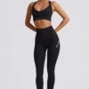 Leggings a vita alta senza cuciture Super Sculpt in nero Leggings a vita alta senza cuciture Super Sculpt in nero