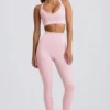 Leggings a vita alta senza cuciture Super Sculpt in rosa cipria Leggings a vita alta senza cuciture Super Sculpt in rosa cipria