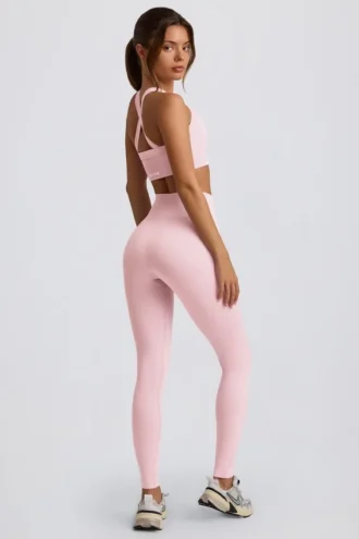 Leggings a vita alta senza cuciture Super Sculpt in rosa cipria