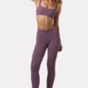 Leggings a zampa con arricciature Soft Active in Dusk