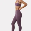Leggings a zampa con arricciature Soft Active in Dusk