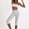 Leggings capri Soft Active in grigio melange Leggings capri Soft Active in grigio melange