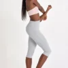 Leggings capri Soft Active in grigio melange Leggings capri Soft Active in grigio melange