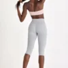 Leggings capri Soft Active in grigio melange Leggings capri Soft Active in grigio melange
