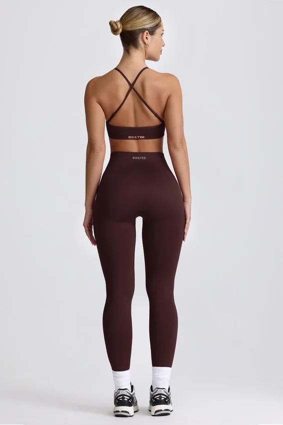 Leggings senza cuciture Super Sculpt in color cioccolato Leggings senza cuciture Super Sculpt in color cioccolato
