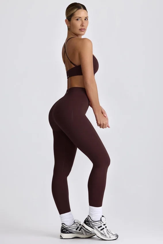 Leggings senza cuciture Super Sculpt in color cioccolato Leggings senza cuciture Super Sculpt in color cioccolato