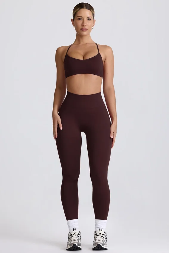 Leggings senza cuciture Super Sculpt in color cioccolato Leggings senza cuciture Super Sculpt in color cioccolato