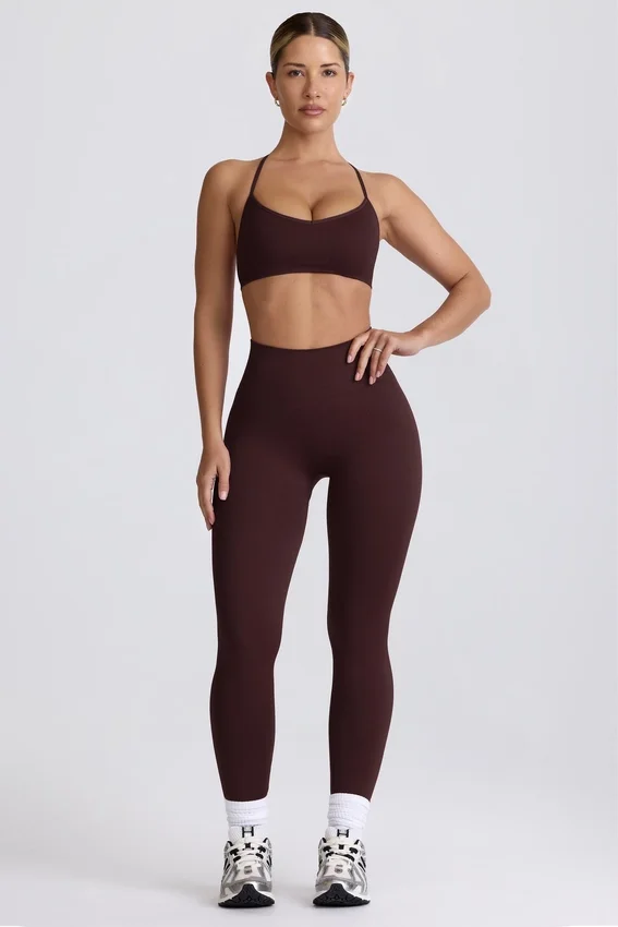 Leggings senza cuciture Super Sculpt in color cioccolato Leggings senza cuciture Super Sculpt in color cioccolato