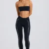 Leggings Soft Active a contrasto in nero Leggings Soft Active a contrasto in nero