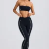Leggings Soft Active a contrasto in nero Leggings Soft Active a contrasto in nero