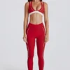Leggings Soft Active a contrasto in rosso scuro Leggings Soft Active a contrasto in rosso scuro