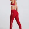 Leggings Soft Active a contrasto in rosso scuro Leggings Soft Active a contrasto in rosso scuro