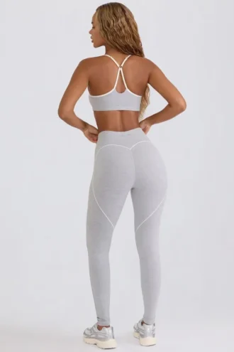 Leggings Soft Active a vita media in grigio