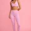 Leggings Soft Active a vita media in rosa antico