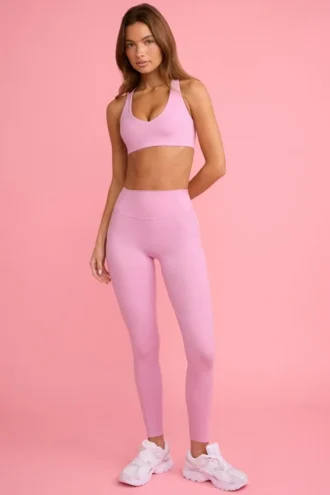 Leggings Soft Active a vita media in rosa antico