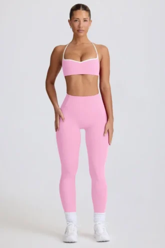 Leggings Soft Active a vita media in rosa baby