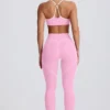 Leggings Soft Active a vita media in rosa baby